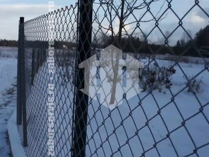 Забор из сетки рабицы на ленточном фундаменте 150 метров